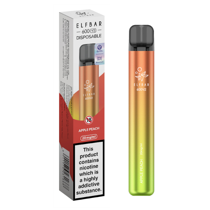 Elfbar 600V2 vape -apple peach flavor Elfbar 600V2 vape -apple peach flavor