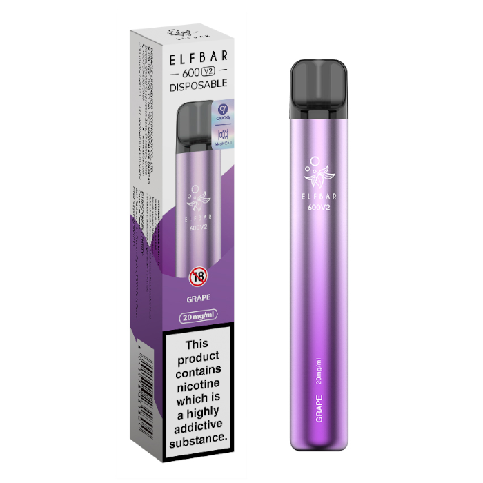 Elfbar 600V2 vape – grape flavor Elfbar 600V2 vape – grape flavor